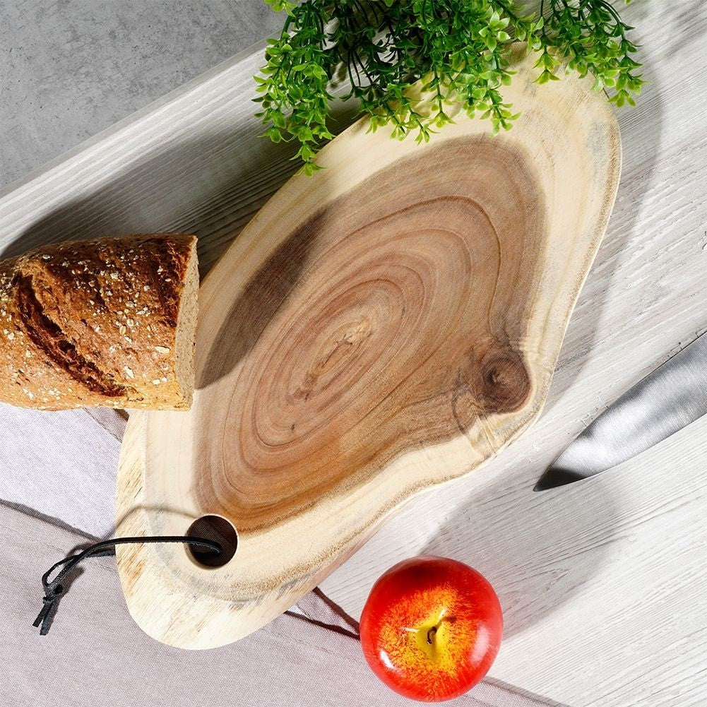 Cutting board and serving tray in durable acacia wood