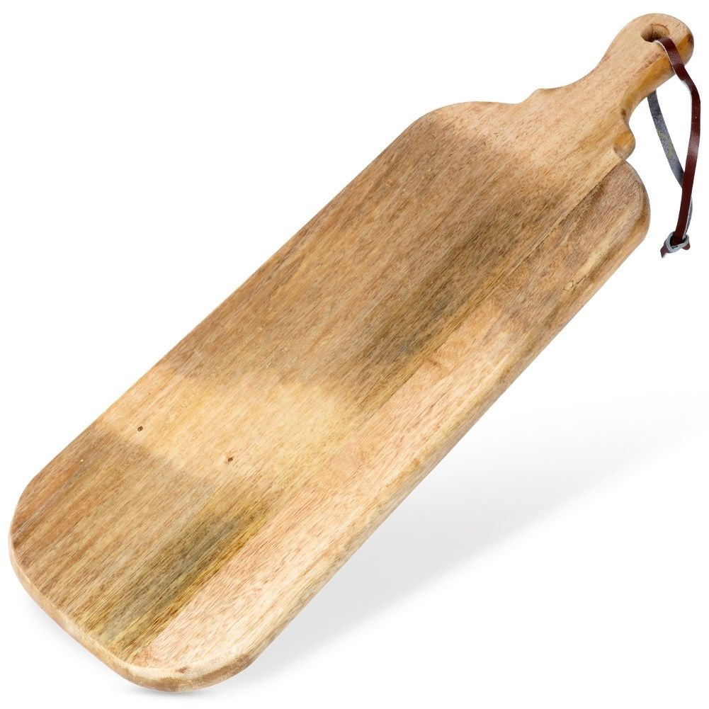Cutting board and serving tray in mango wood with handle