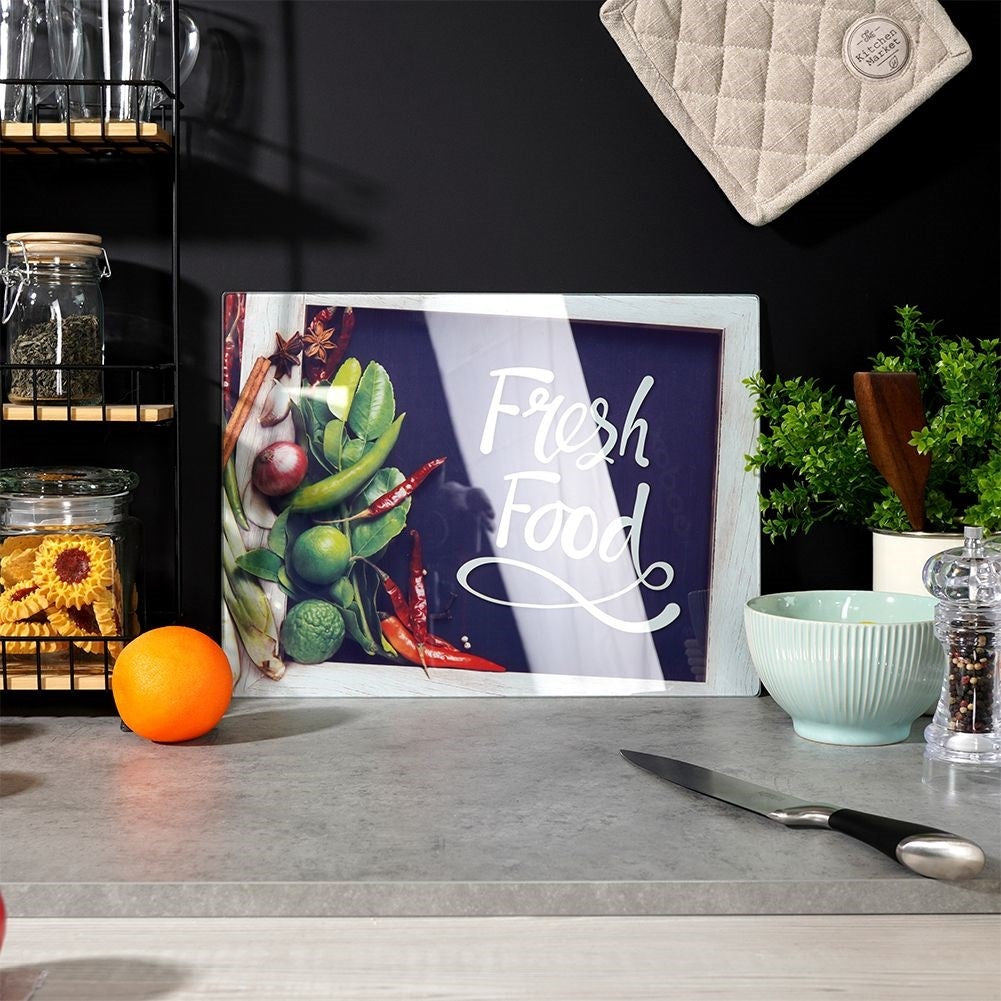 Cutting board in Tempered Glass - Hygienic and Practical