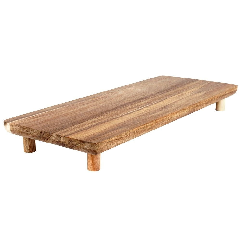 Cutting board in durable acacia wood with four legs