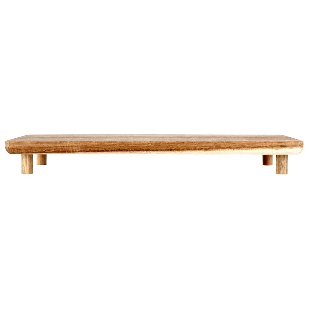 Cutting board in durable acacia wood with four legs