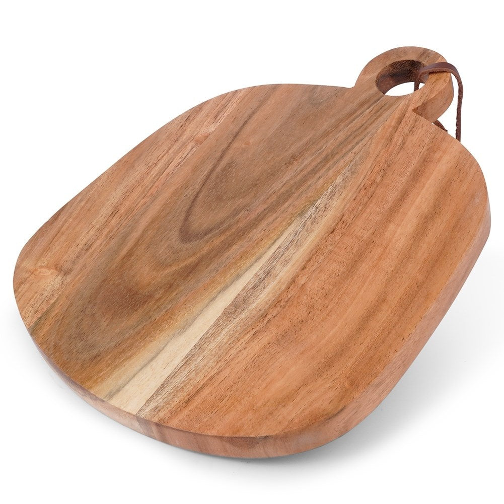 Cutting board in durable acacia wood with handle