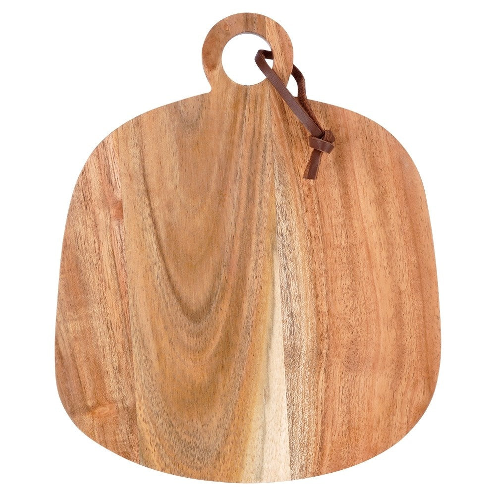 Cutting board in durable acacia wood with handle