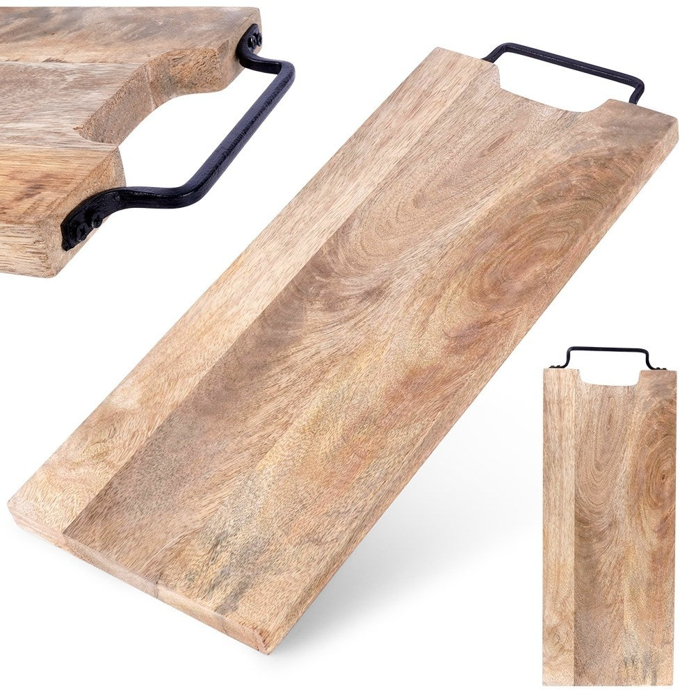 Cutting board in exotic mango wood with a unique design