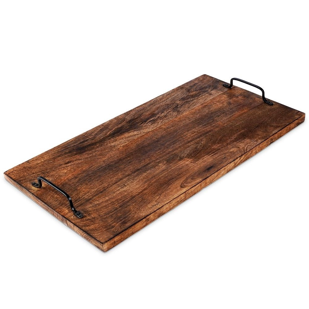 Cutting board in exotic mango wood with unique aged design