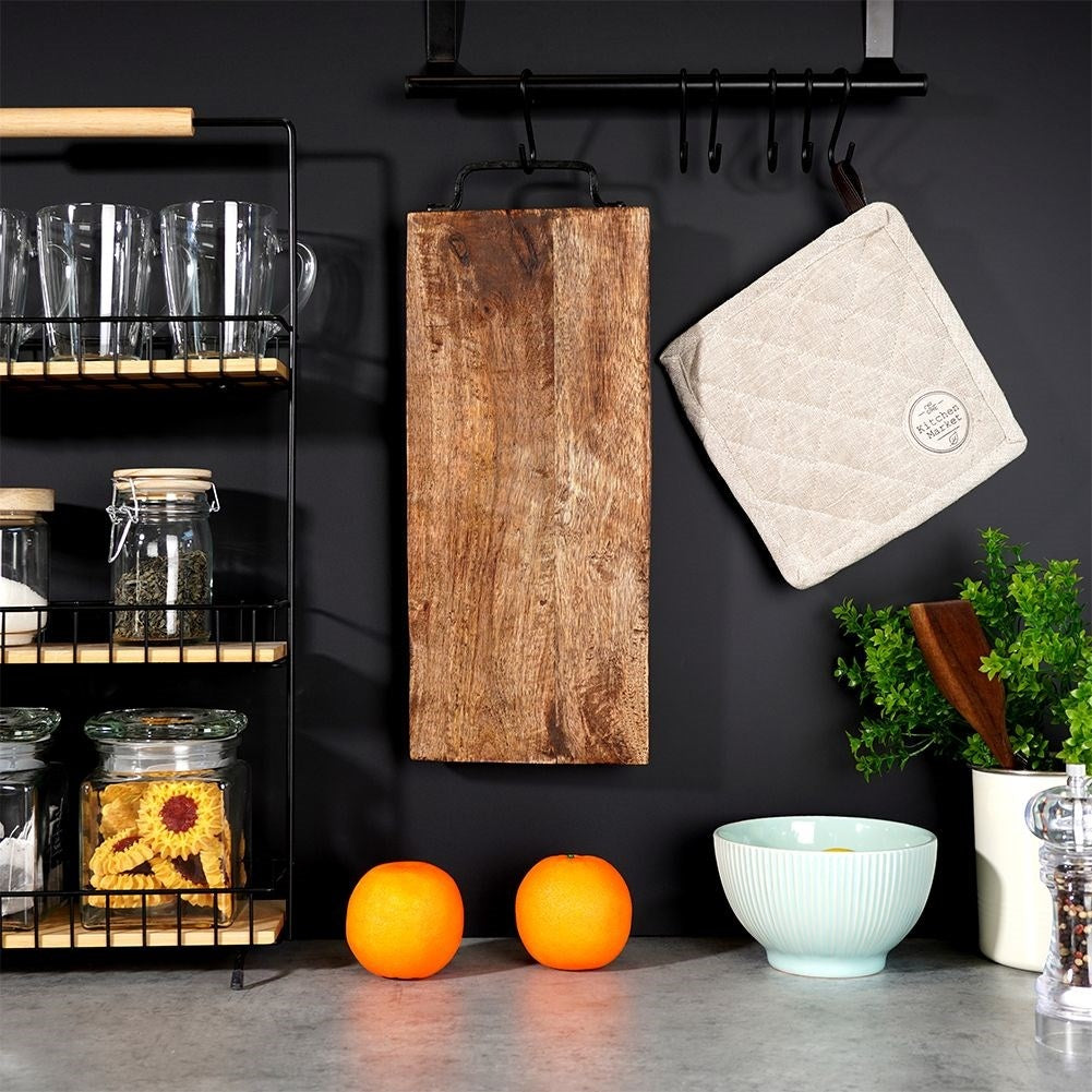 Cutting board in high-quality exotic mango wood
