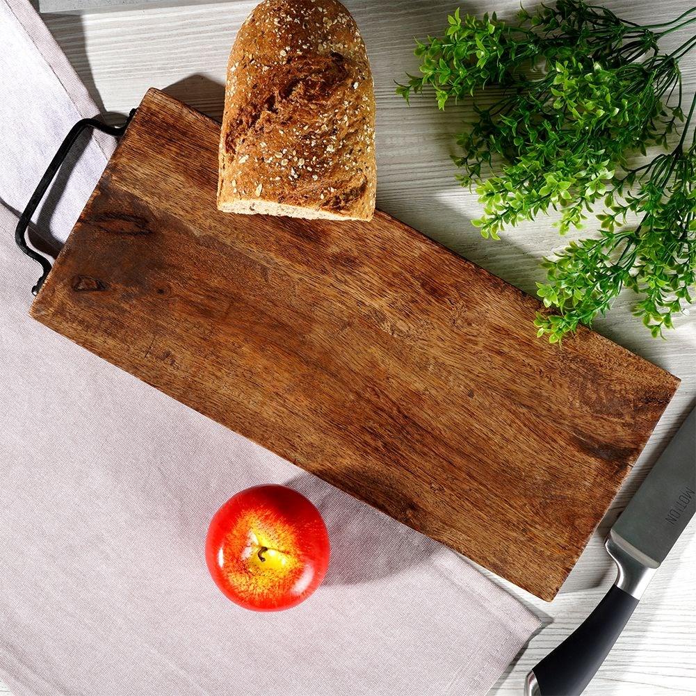 Cutting board in high-quality exotic mango wood