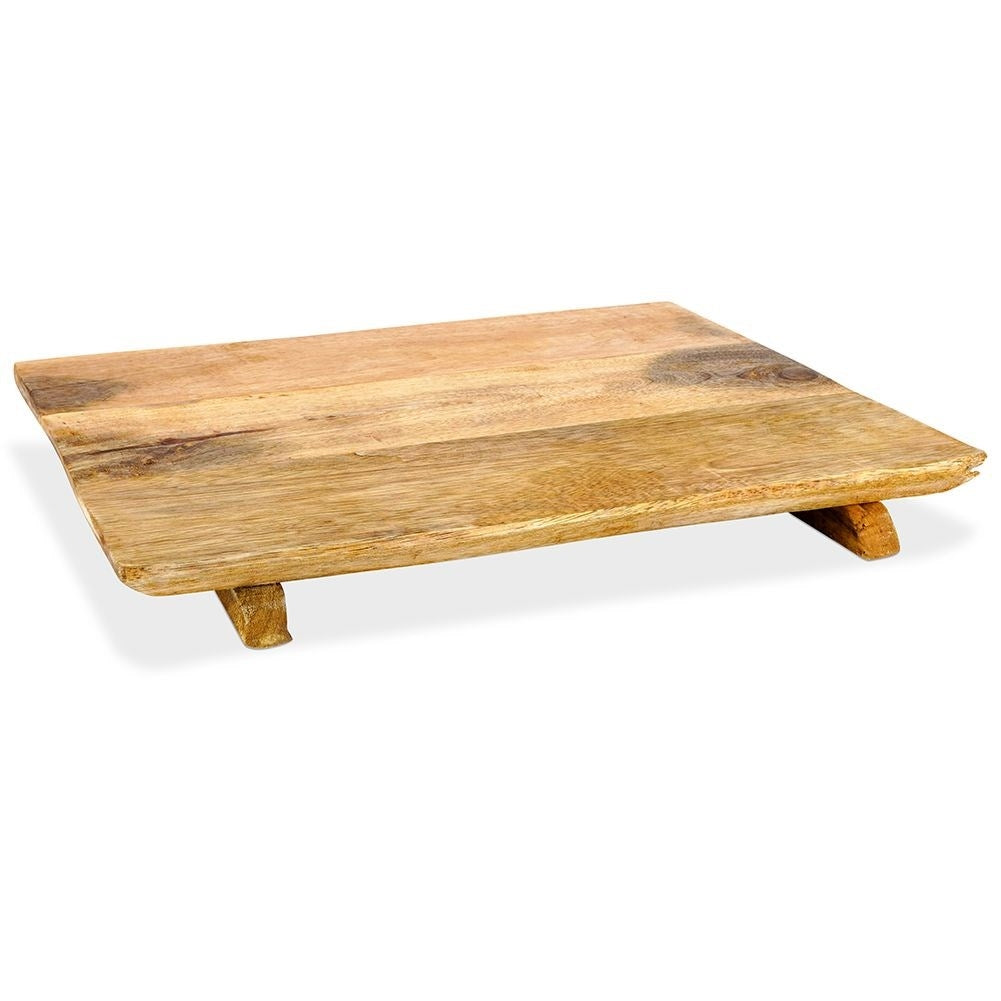 Cutting board in mango wood with raised construction