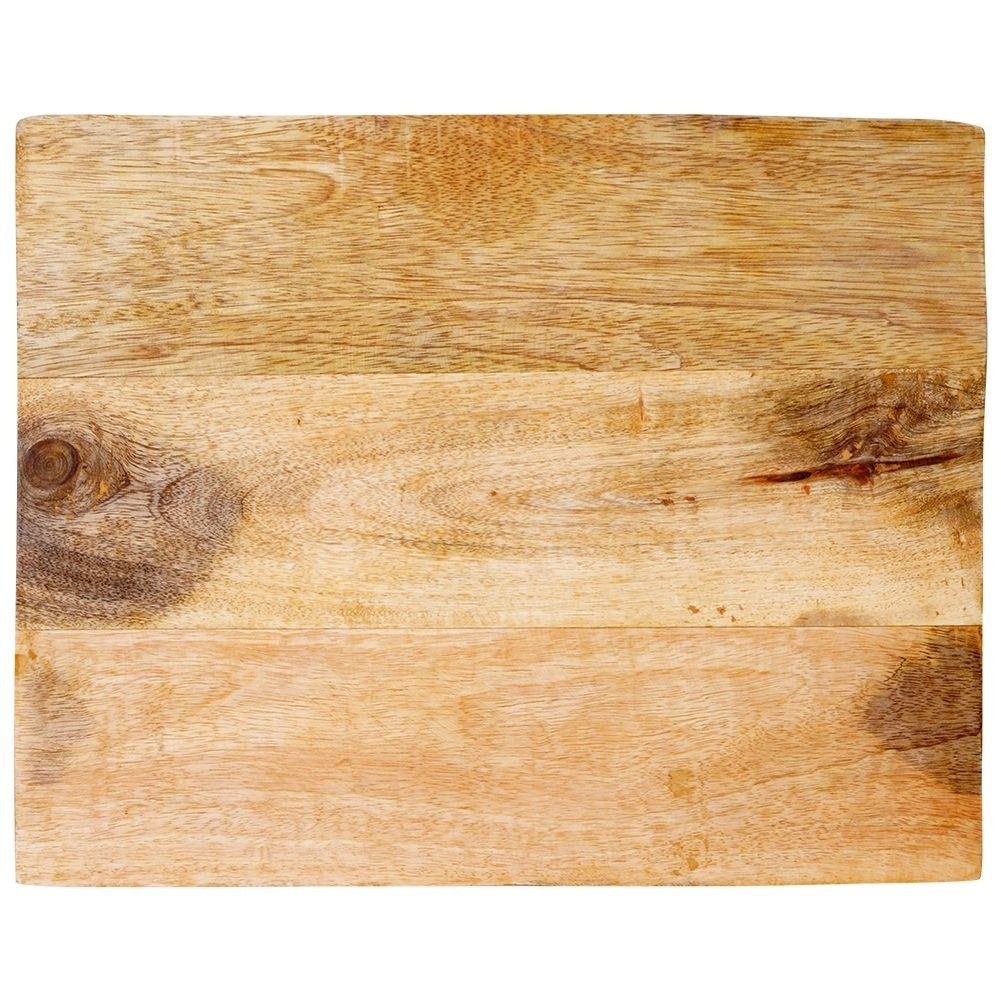 Cutting board in mango wood with raised construction