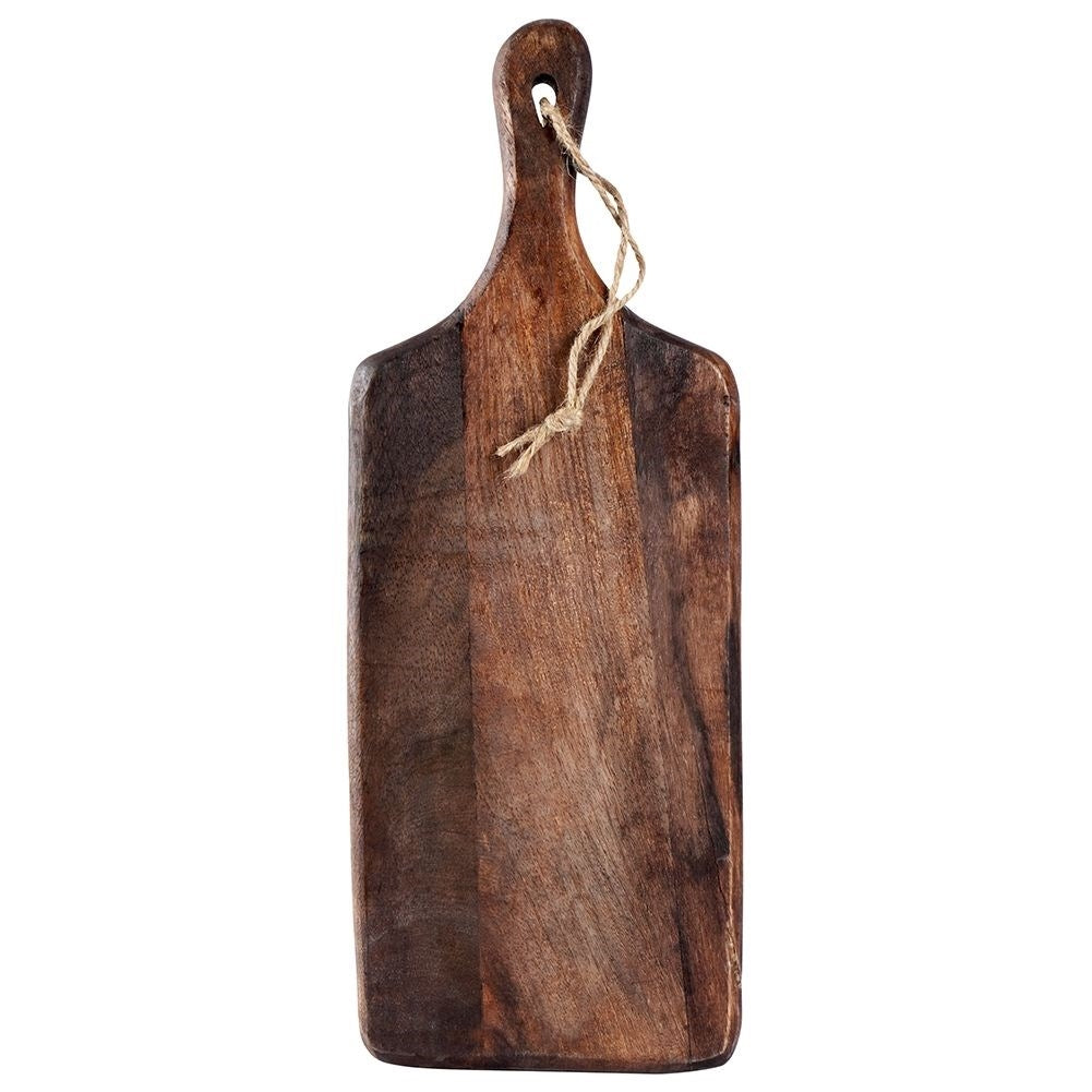 Cutting board in natural mango wood for cutting and serving