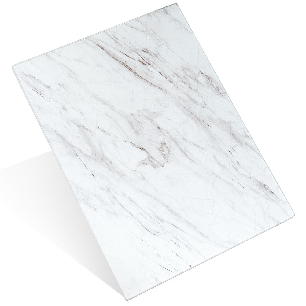 Cutting board in tempered glass with non-slip feet