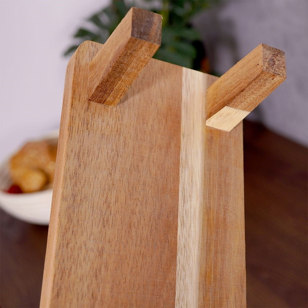 Cutting board & serving tray in acacia wood with handle