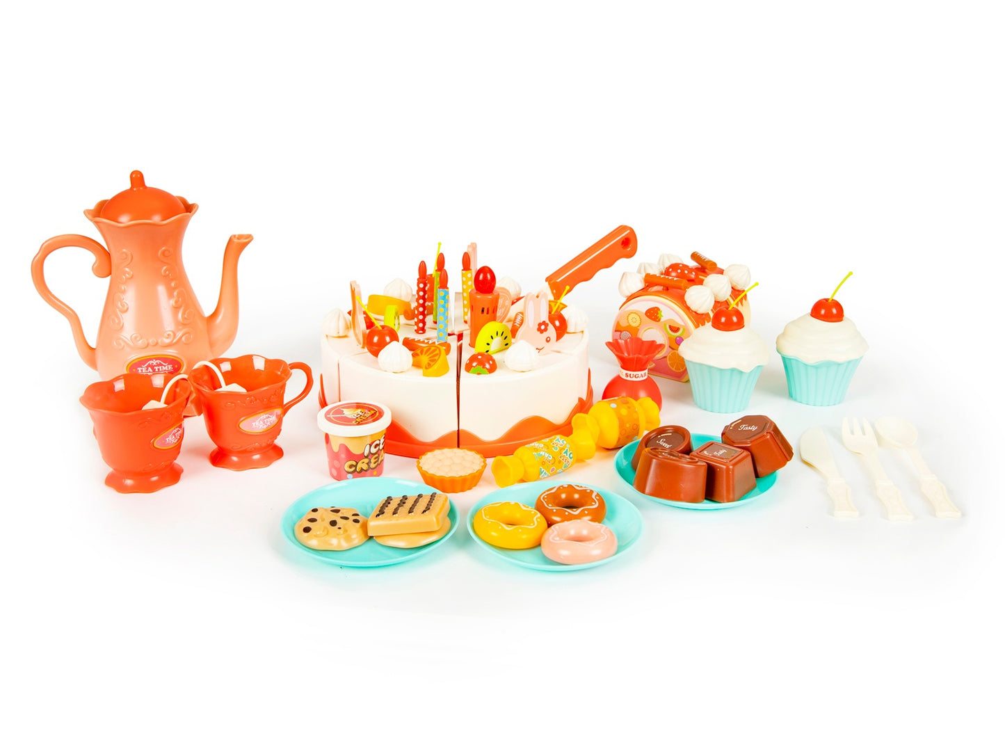 Cutting cake birthday party set 82 el