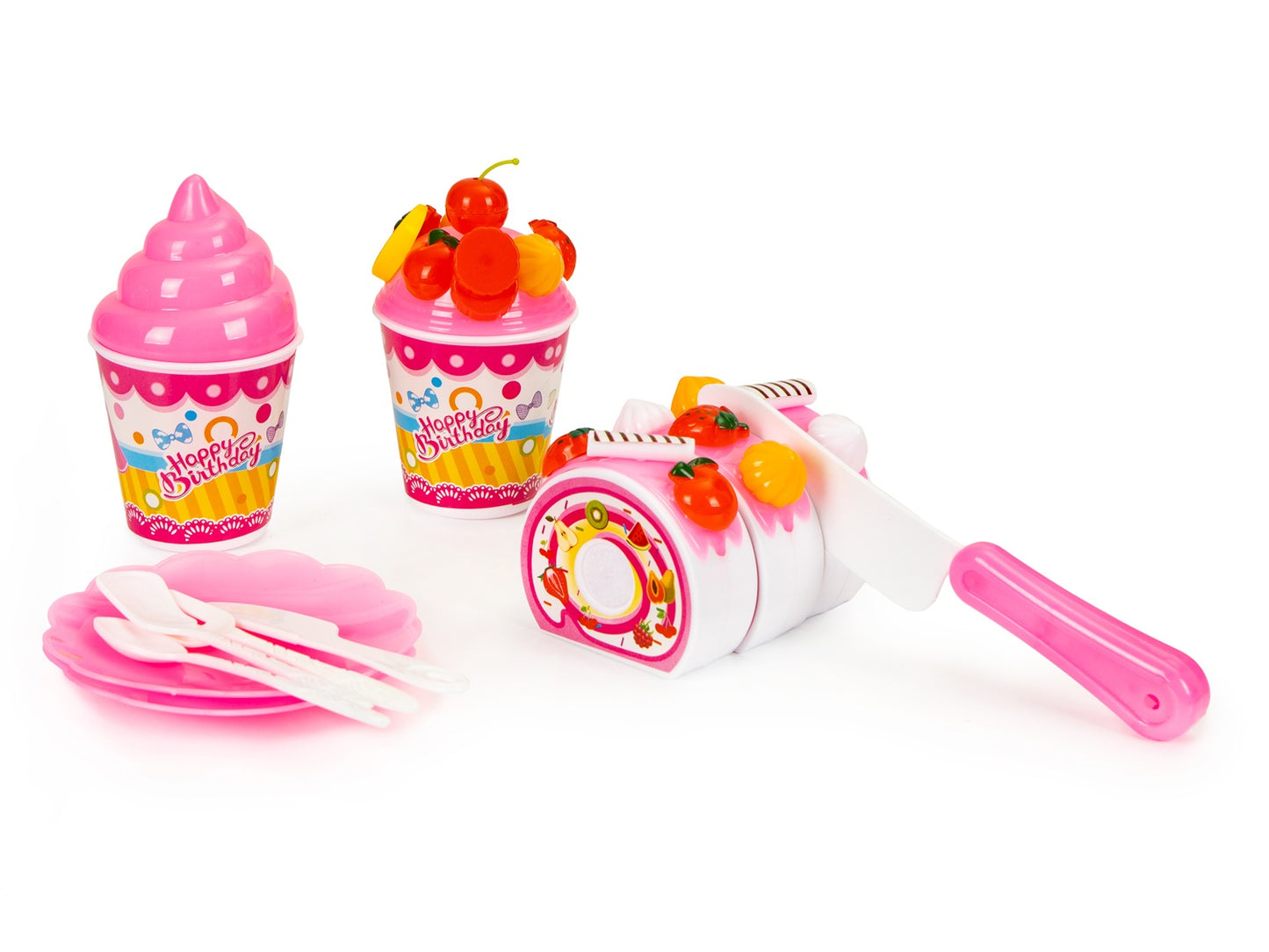 Cutting cake set, birthday party, 125 pieces