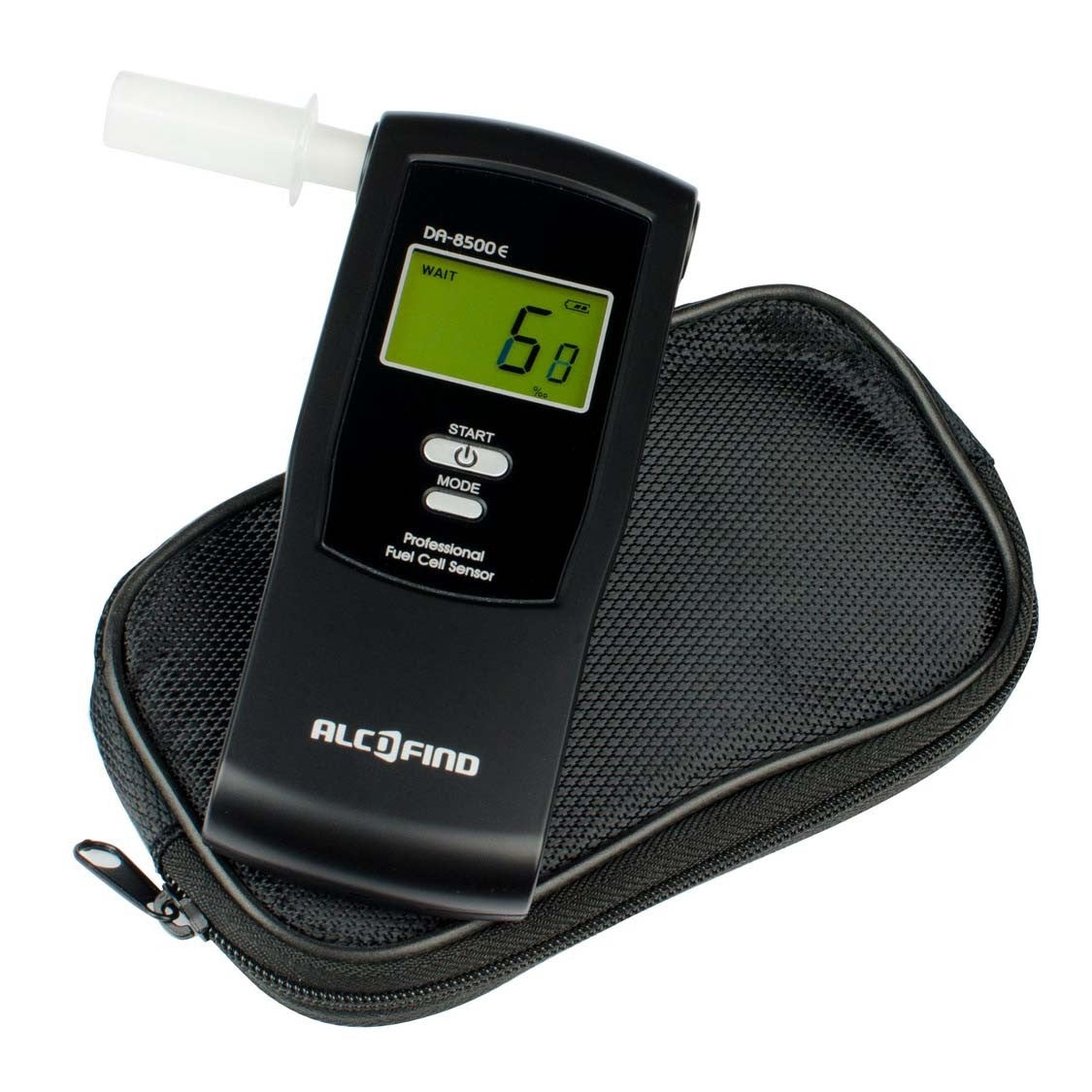 DA 8500E electrochemical breathalyzer + mouthpieces