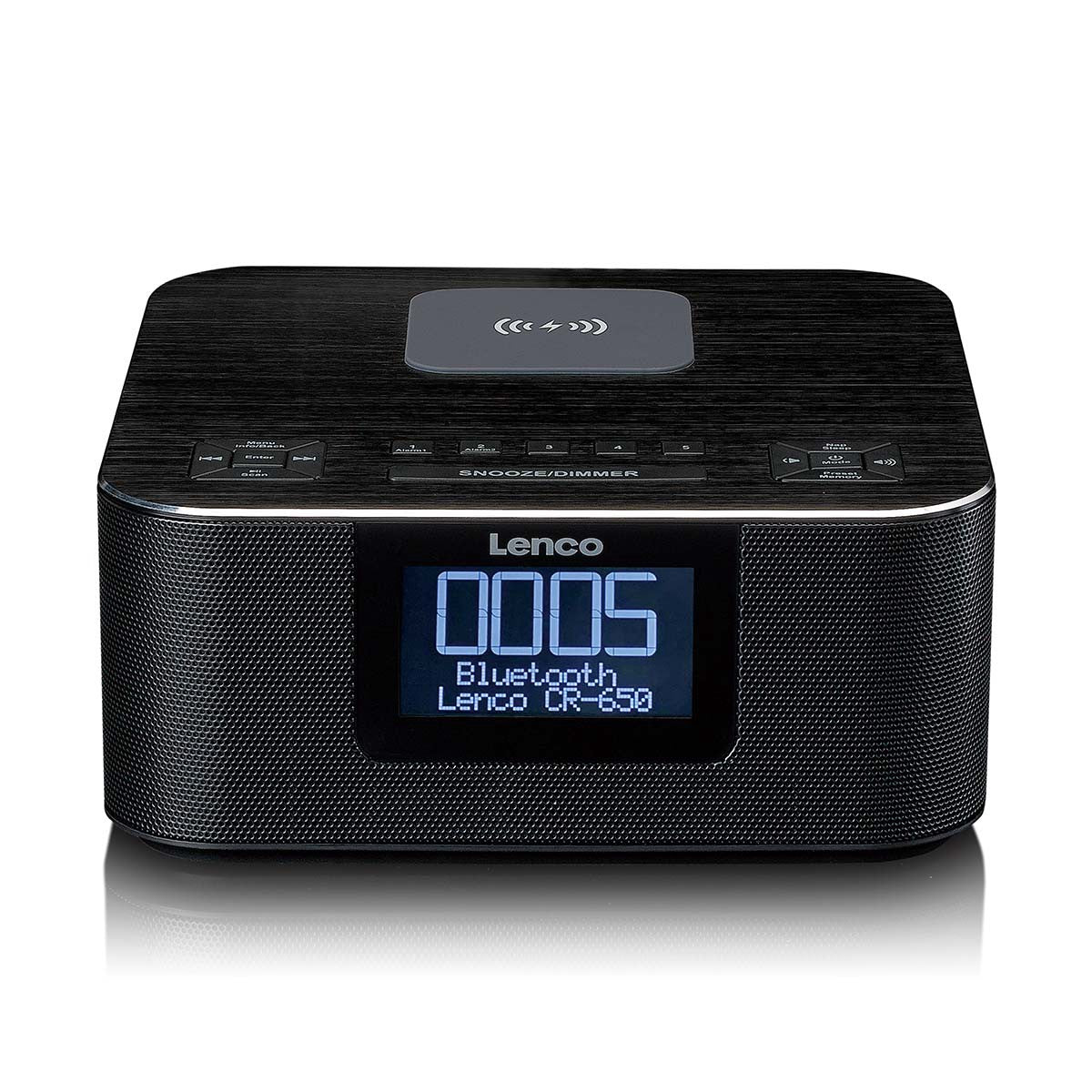 DAB+ Bluetooth Clock Radio with Wireless Charging