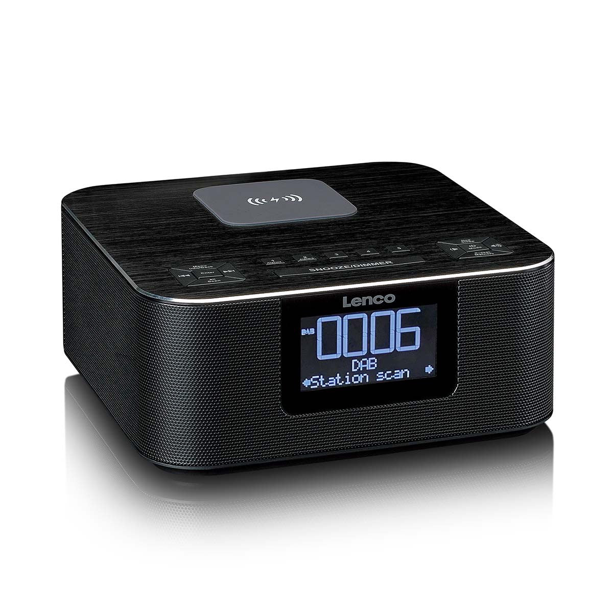 DAB+ Bluetooth Clock Radio with Wireless Charging