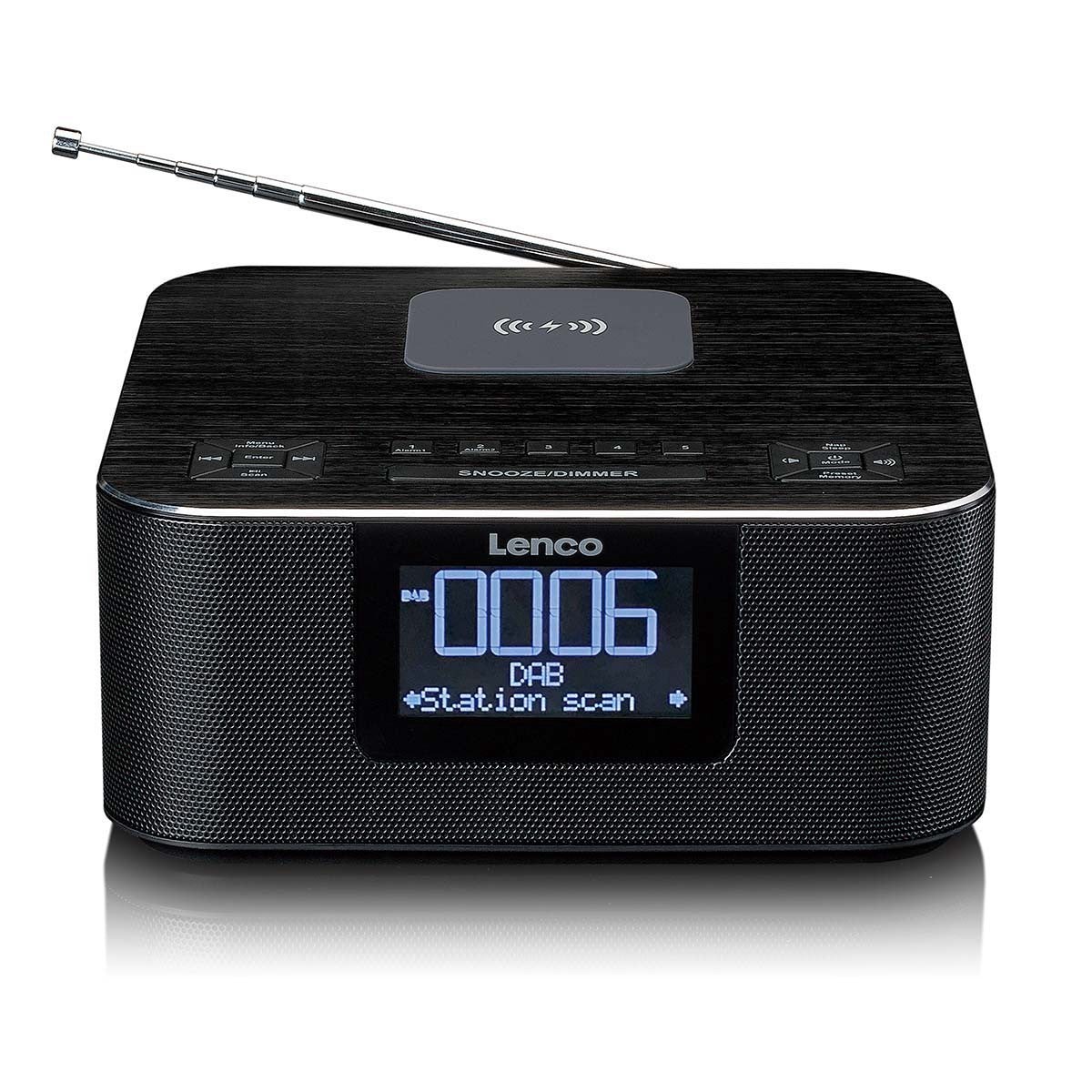 DAB+ Bluetooth Clock Radio with Wireless Charging