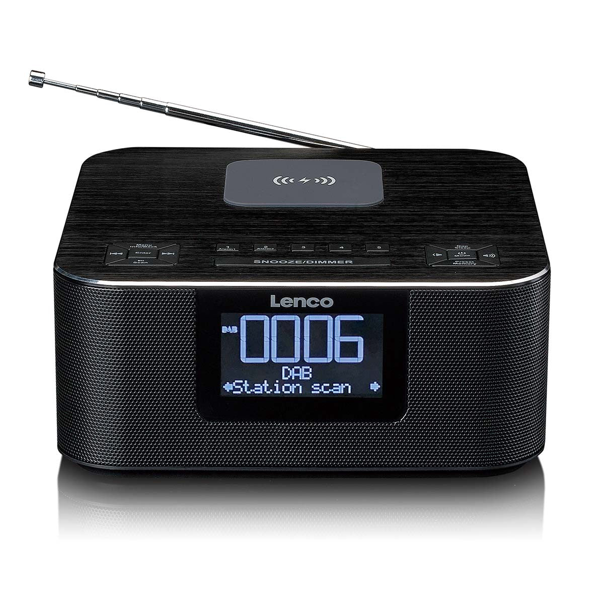 DAB+ Bluetooth Clock Radio with Wireless Charging