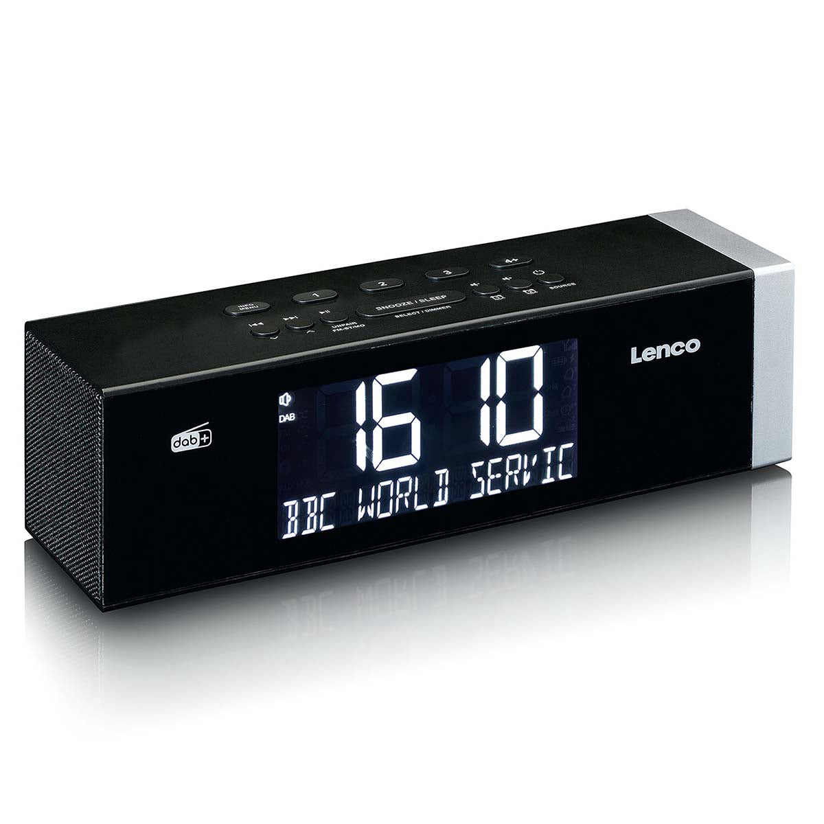 DAB+ FM Bluetooth Clock Radio with USB Charging
