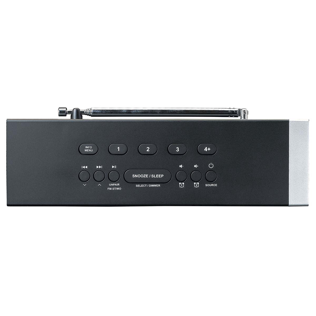 DAB+ FM Bluetooth Clock Radio with USB Charging