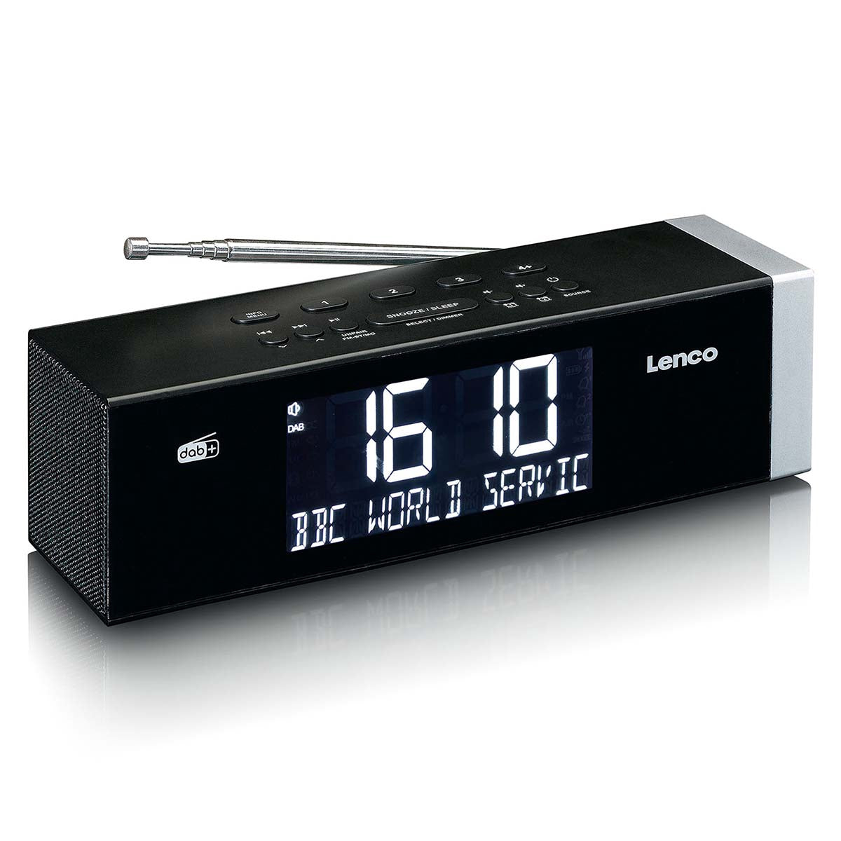 DAB+ FM Bluetooth Clock Radio with USB Charging