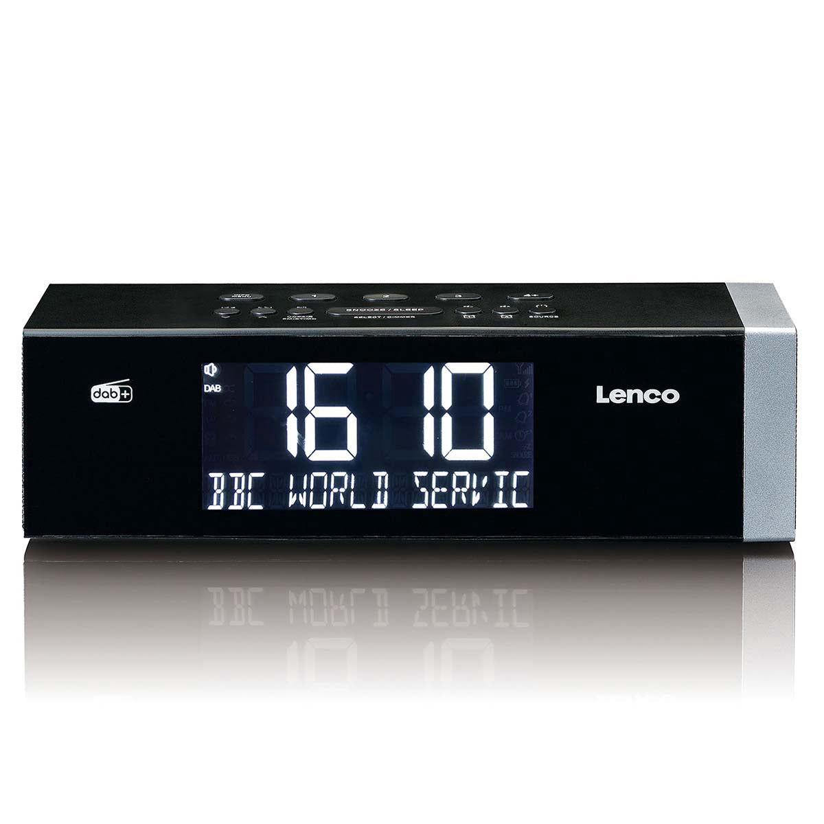 DAB+ FM Bluetooth Clock Radio with USB Charging