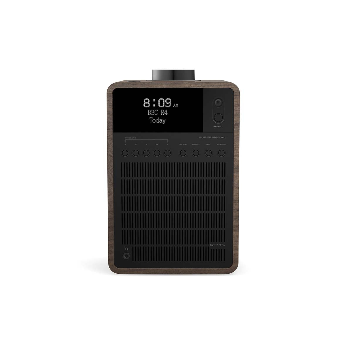 DAB+/FM Bluetooth Radio with BMR Speaker, Walnut Finish
