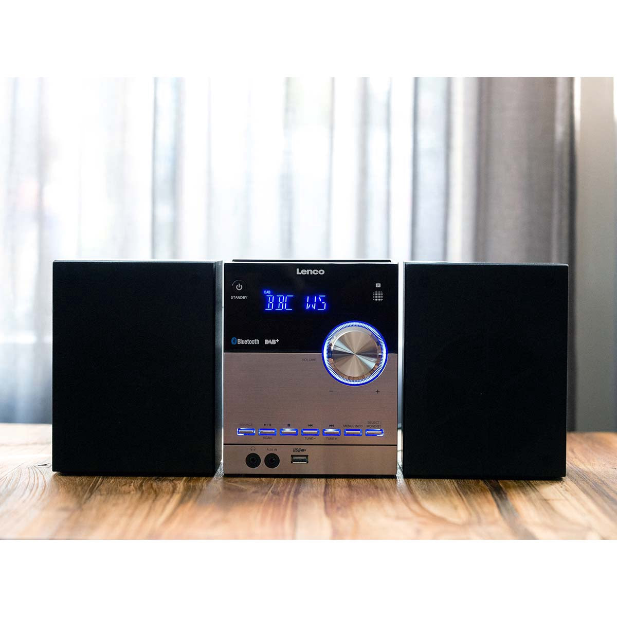 DAB+/FM/CD/Bluetooth/USB Stereo System – Black