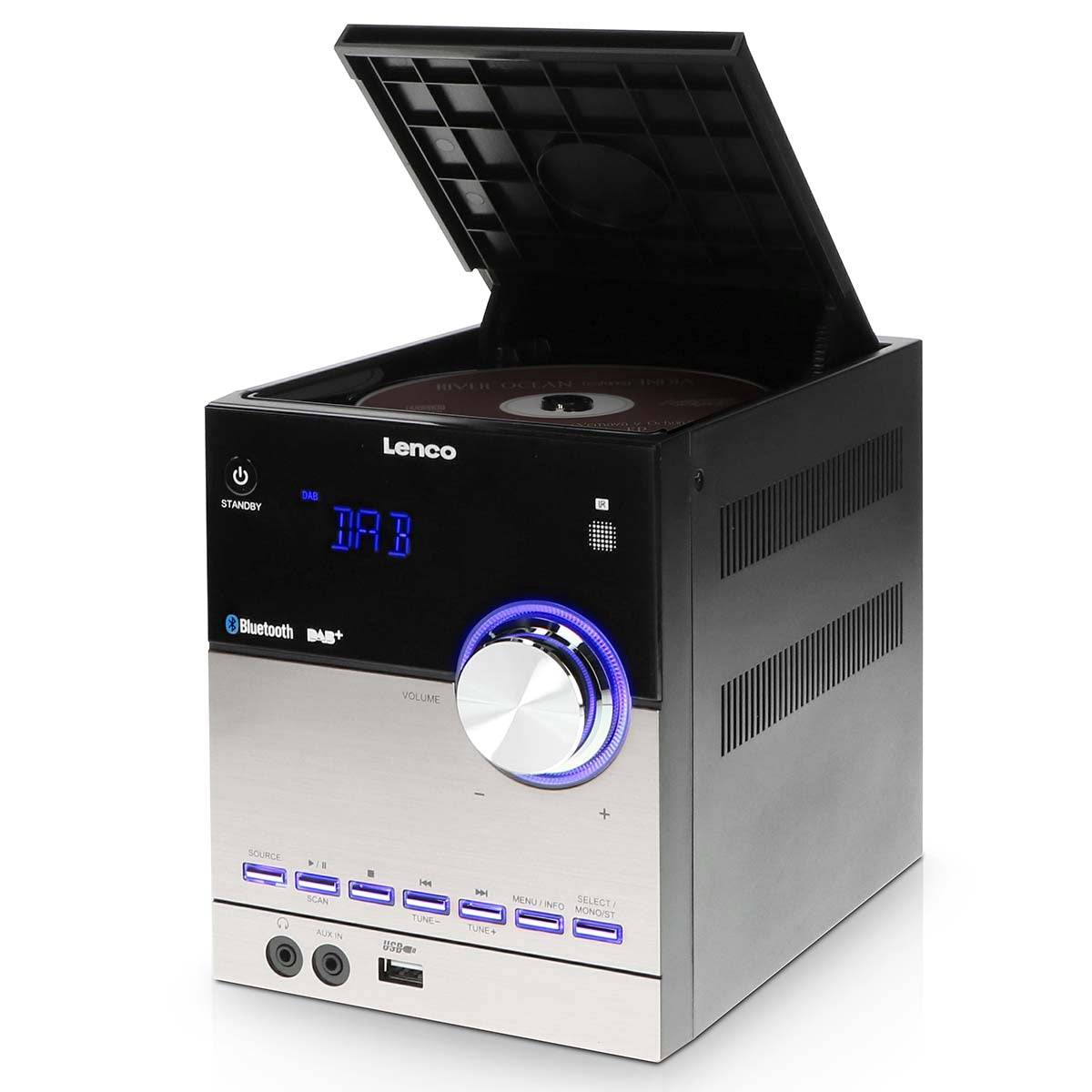 DAB+/FM/CD/Bluetooth/USB Stereo System – Black