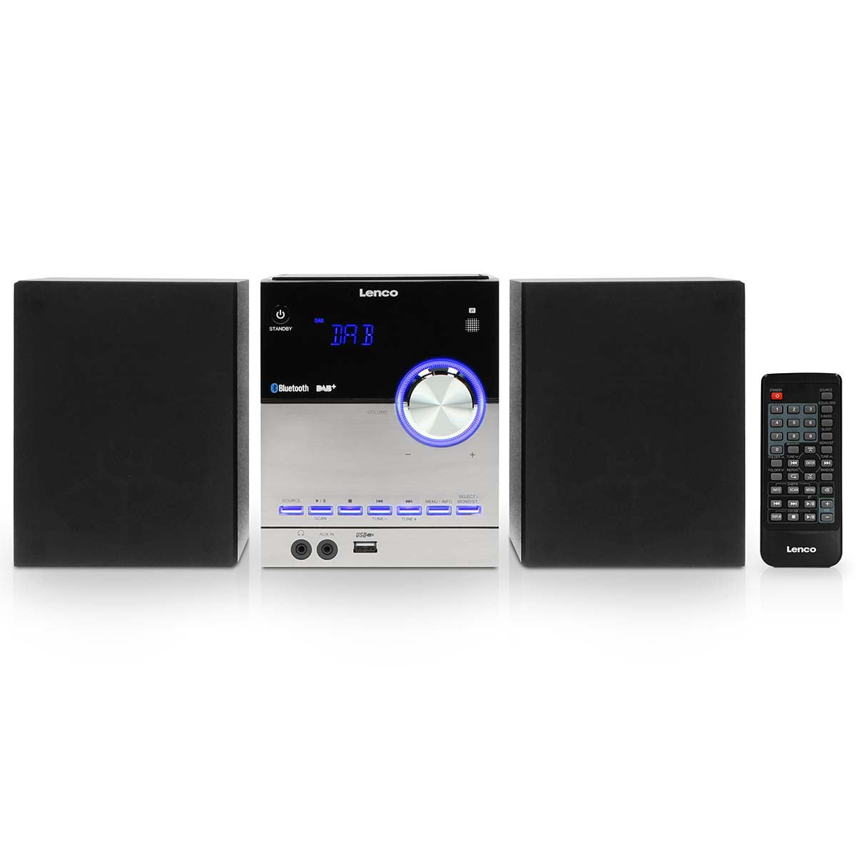 DAB+/FM/CD/Bluetooth/USB Stereo System – Black