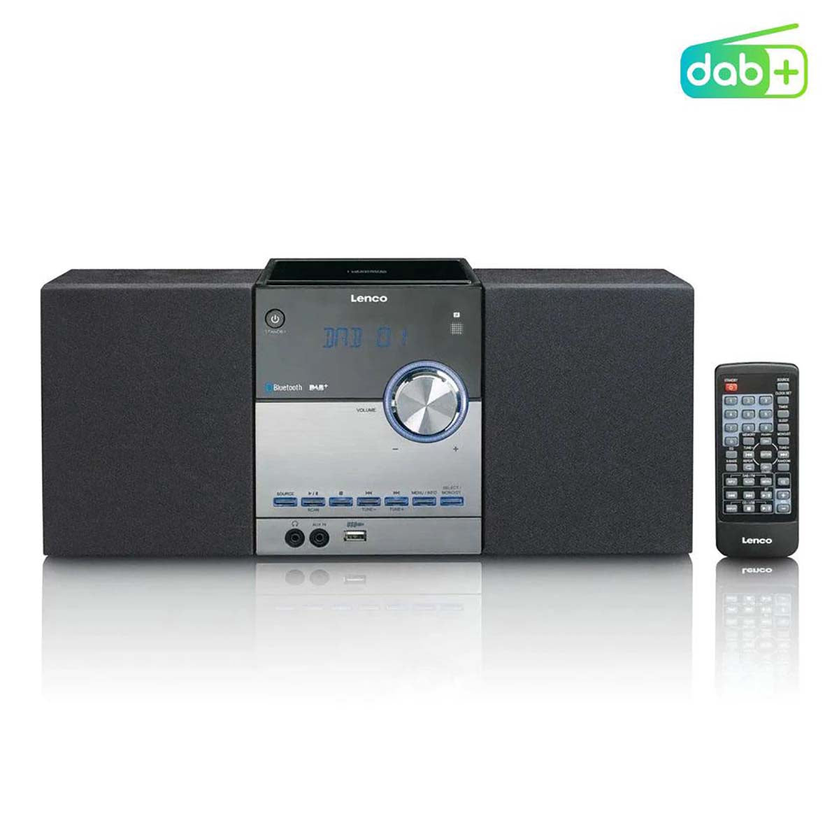 DAB+/FM/CD/Bluetooth/USB Stereo System – Black