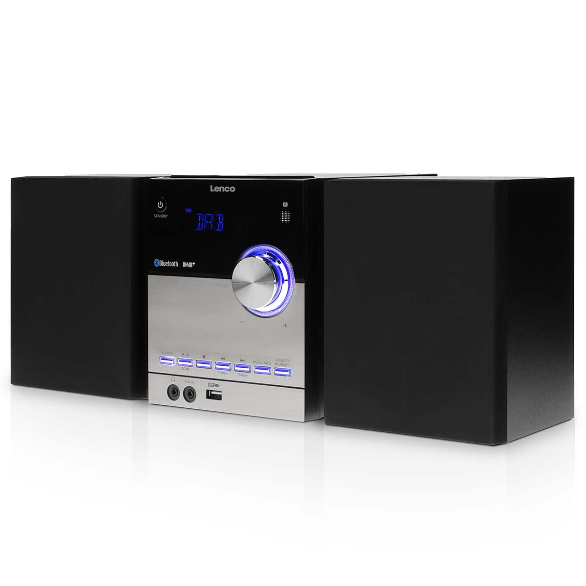 DAB+/FM/CD/Bluetooth/USB Stereo System – Black