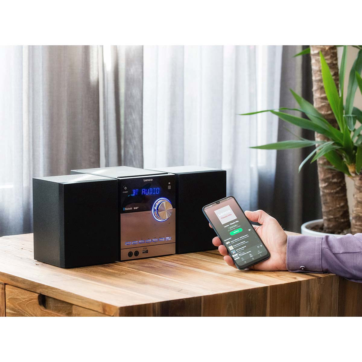 DAB+/FM/CD/Bluetooth/USB Stereo System – Black