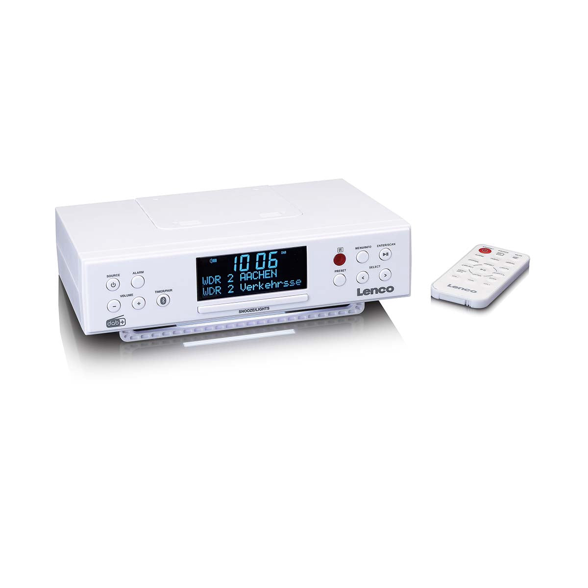 DAB+ FM Kitchen Radio with Bluetooth, LED Display, Timer