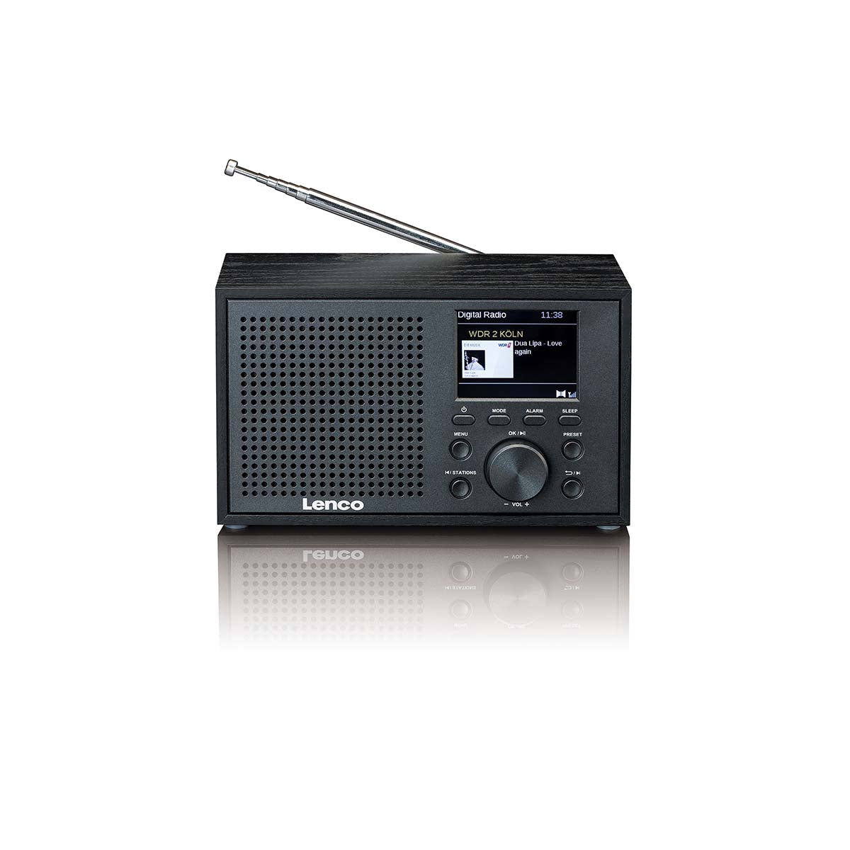 DAB+ FM Radio with Bluetooth, Dual Alarm, Black