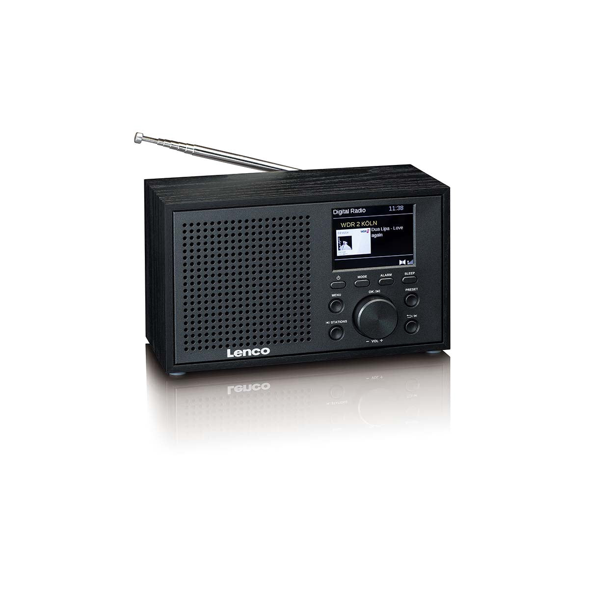 DAB+ FM Radio with Bluetooth, Dual Alarm, Black