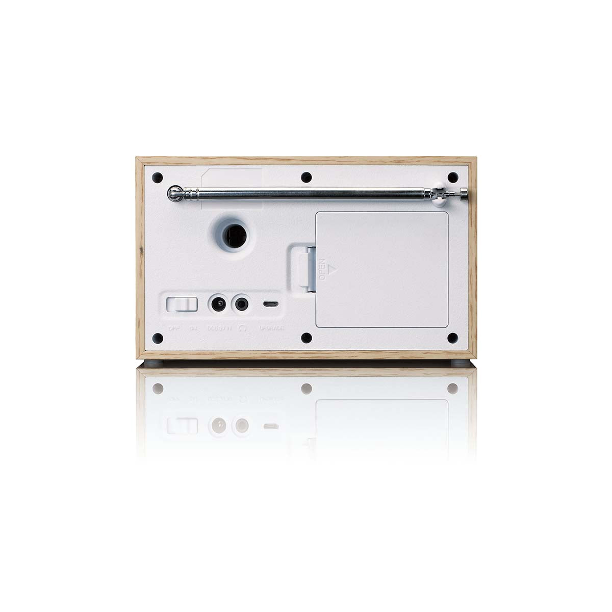 DAB+ FM Radio with Bluetooth, Dual Alarm, Wood Finish