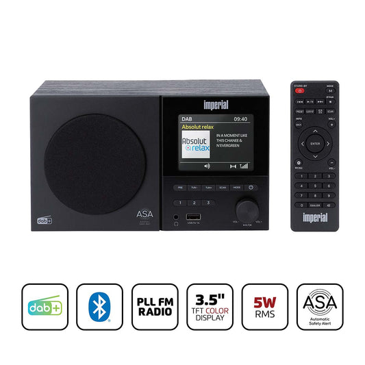 DAB+/FM Radio with Bluetooth, USB, Alarm Clock