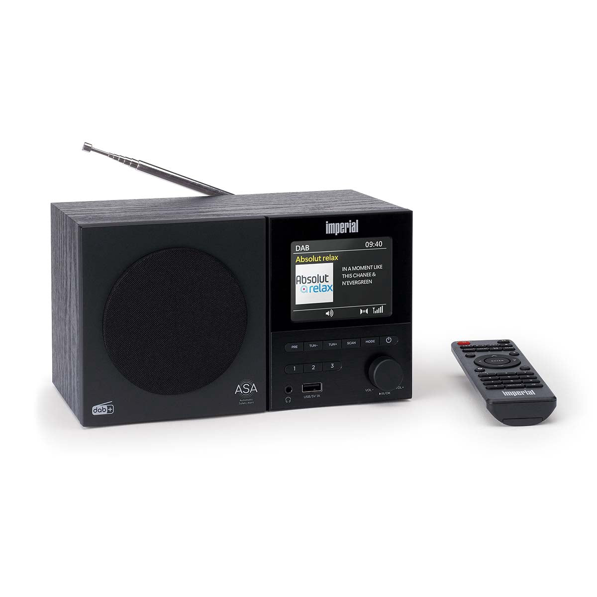 DAB+/FM Radio with Bluetooth, USB, Alarm Clock