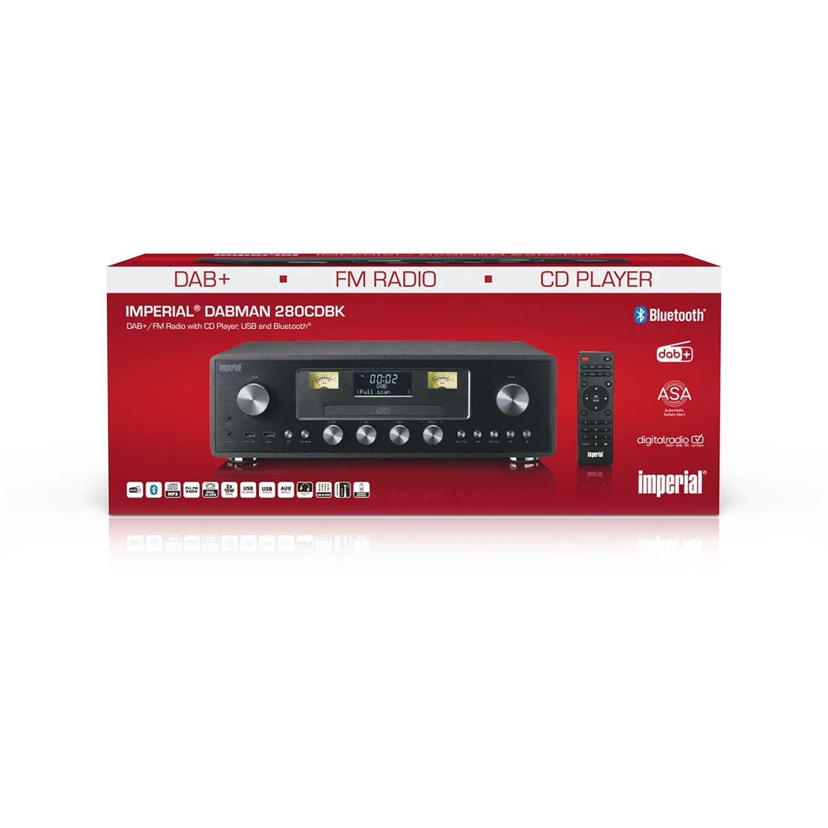 DAB+/FM Radio with CD, USB, Bluetooth, ASA Alerts