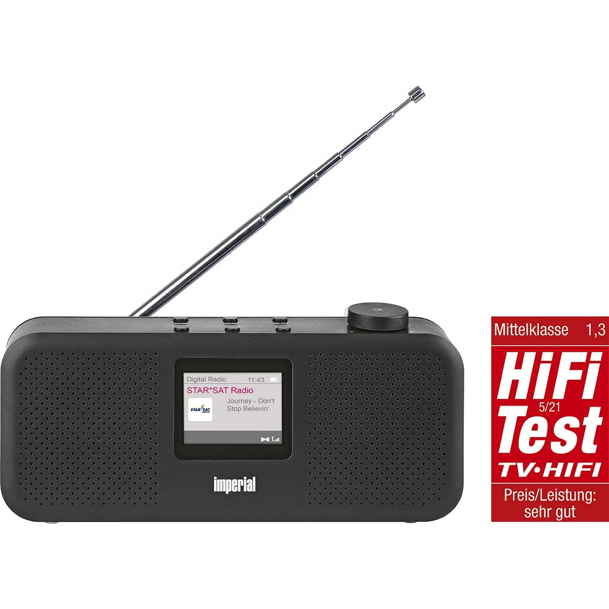 DABMAN 16 DAB+ / FM Stereo Radio Black