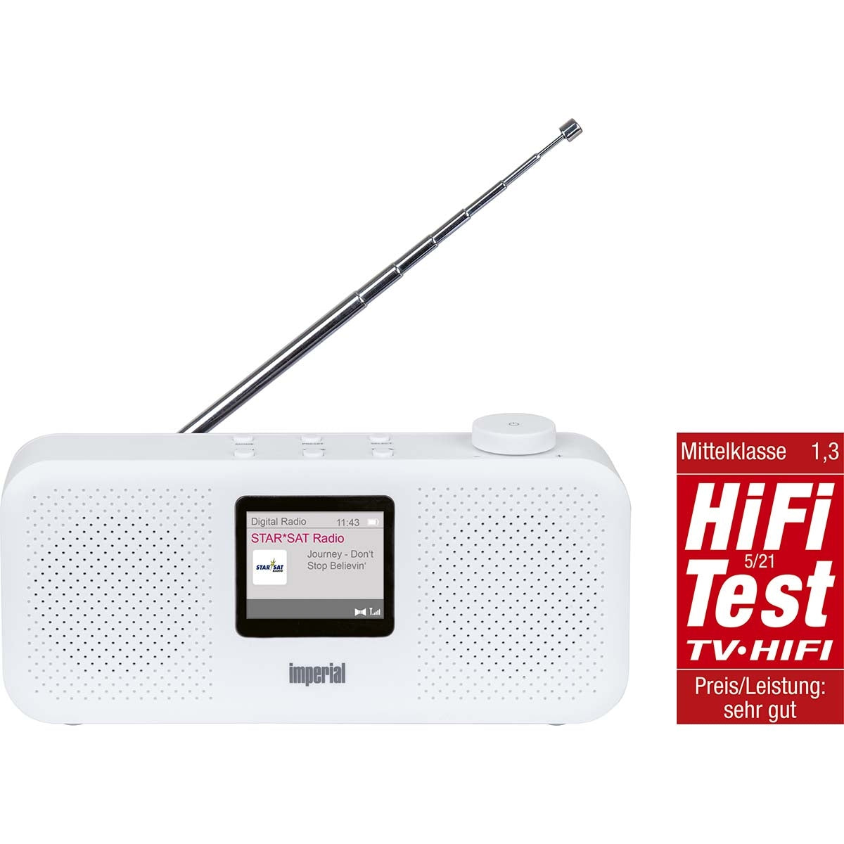 DABMAN 16 DAB+ / FM Stereo Radio White