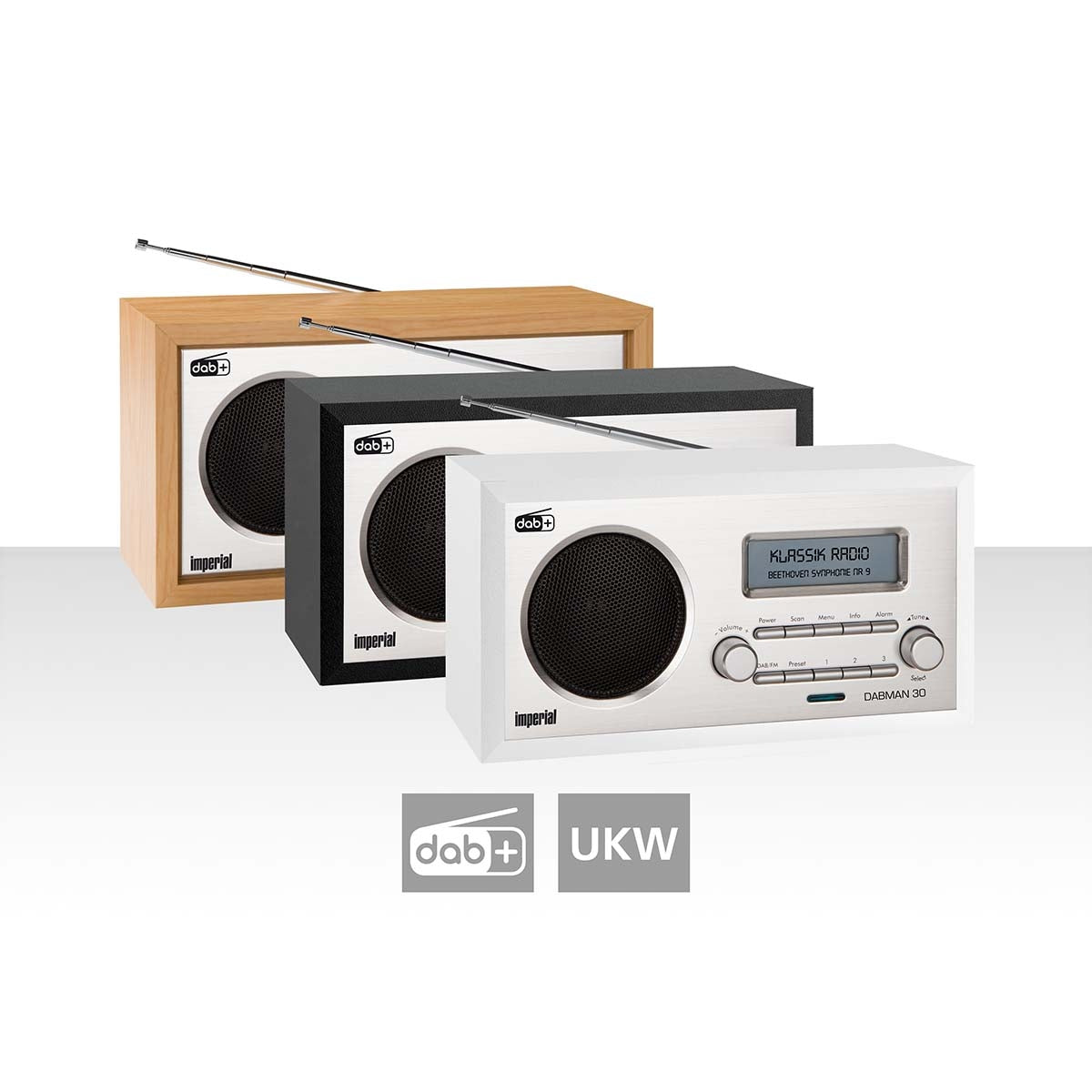 DABMAN 30 DAB+ / FM Radio White
