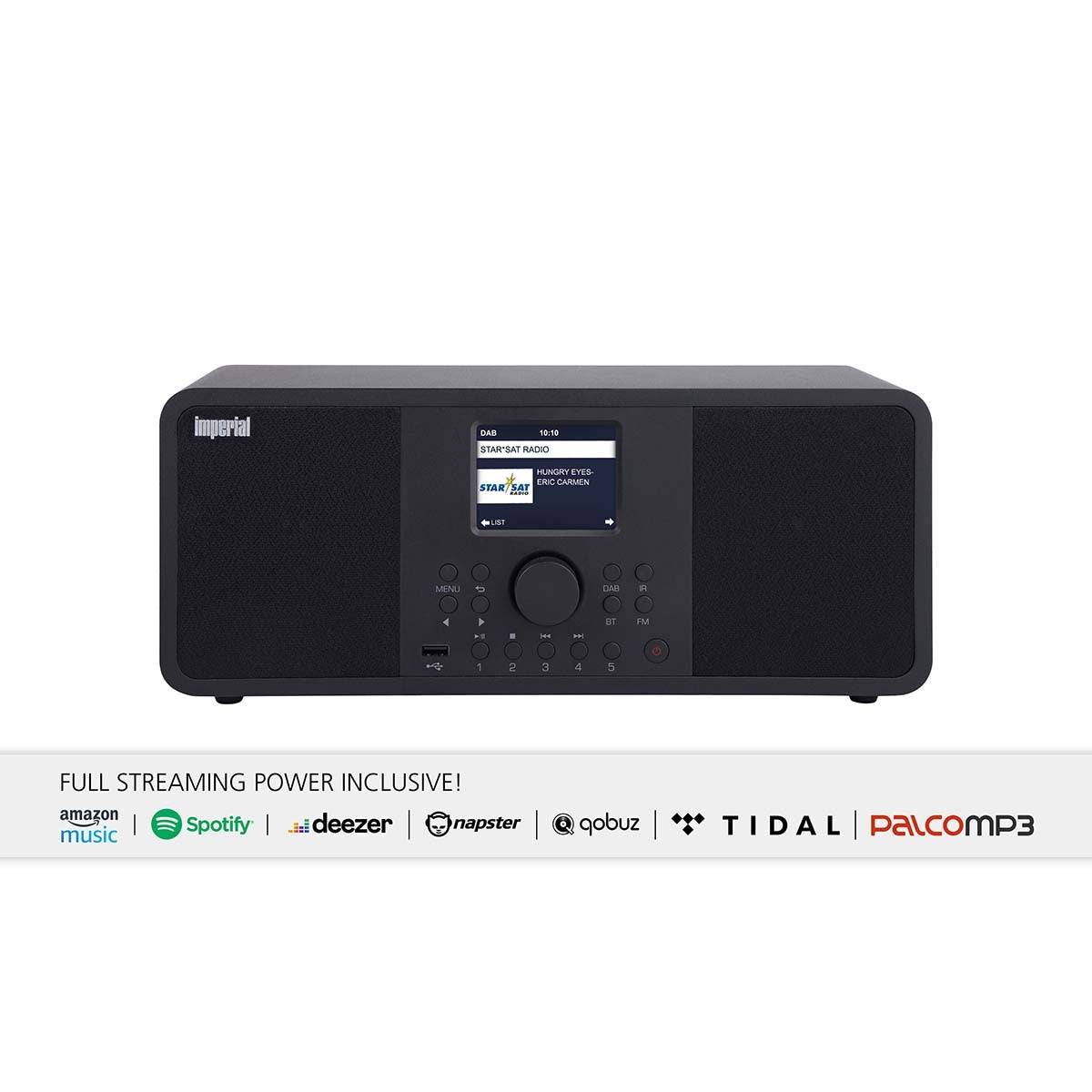 DABMAN i205 Hybrid Stereo Radio for Internet / DAB+ / FM Black