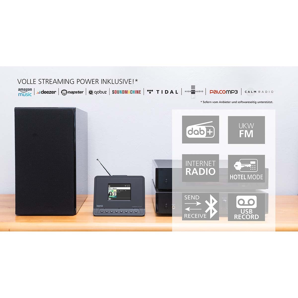 DABMAN i410 BT Compact Hybrid Radio DAB+ / FM / Internet / Bluetooth Black
