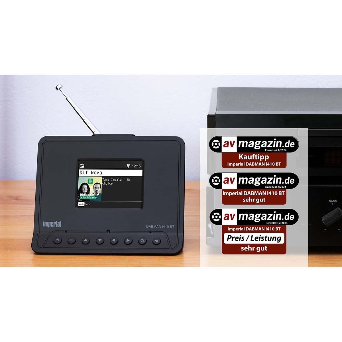 DABMAN i410 BT Compact Hybrid Radio DAB+ / FM / Internet / Bluetooth Black