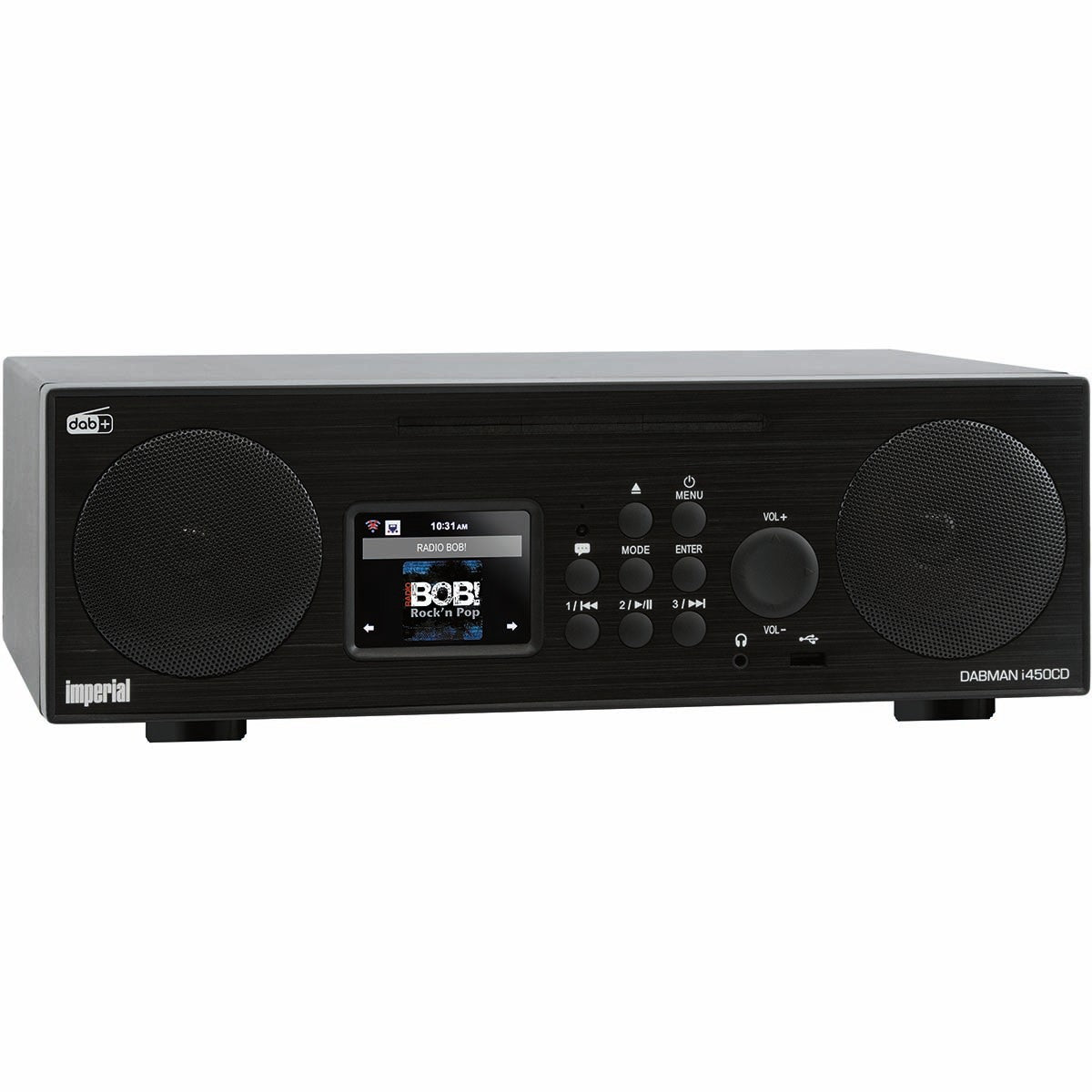 DABMAN i450 CD Multifunctional Stereo Radio for DAB+ / FM / Internet Black