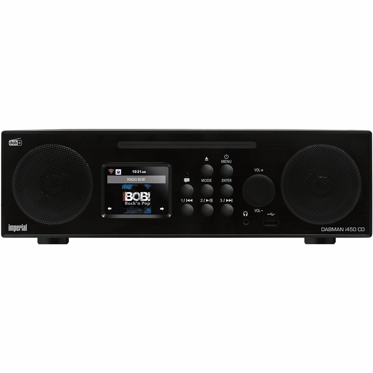 DABMAN i450 CD Multifunctional Stereo Radio for DAB+ / FM / Internet Black