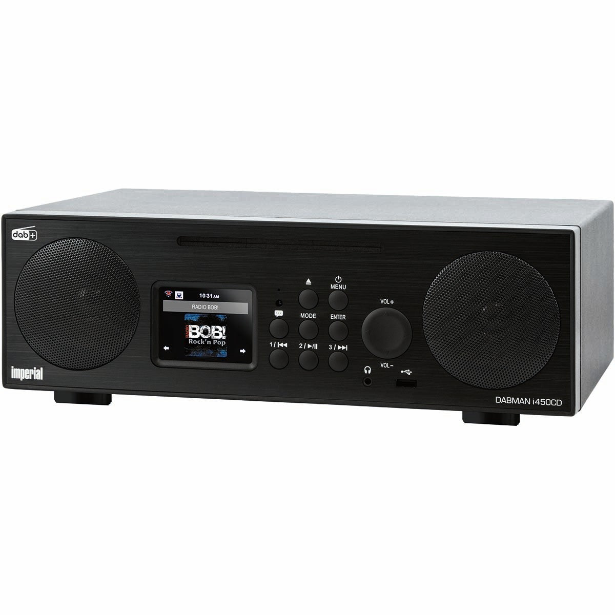 DABMAN i450 CD Multifunctional Stereo Radio for DAB+ / FM / Internet Black
